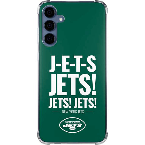 NFL New York Jets Team Motto Galaxy A35 5G Clear Case