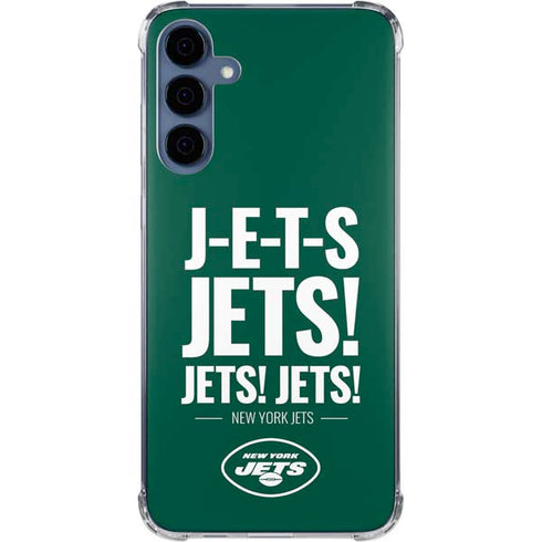NFL New York Jets Team Motto Galaxy A55 5G Clear Case