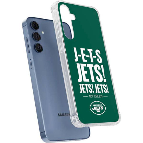 NFL New York Jets Team Motto Galaxy A55 5G Clear Case