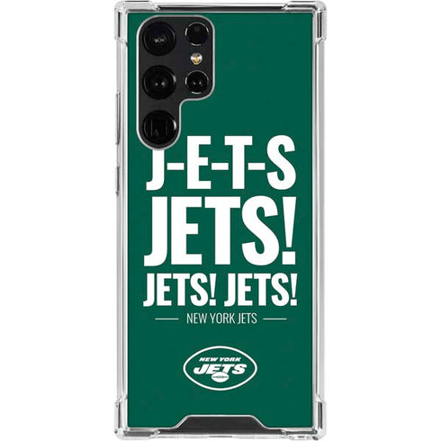 NFL New York Jets Team Motto Galaxy S23 Ultra Clear Case