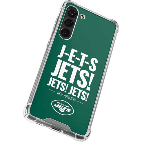 NFL New York Jets Team Motto Galaxy S24 FE Clear Case