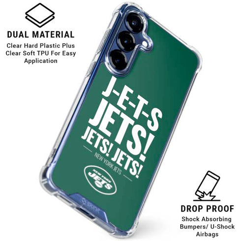 NFL New York Jets Team Motto Galaxy S25 Plus Clear Case