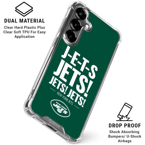 NFL New York Jets Team Motto Galaxy S26 Clear Case