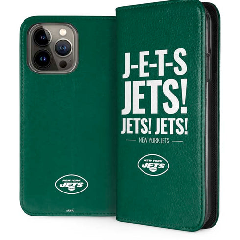 NFL New York Jets Team Motto iPhone 13 Pro Max Folio Case