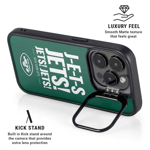 NFL New York Jets Team Motto iPhone 14 Pro Max Kickstand Case