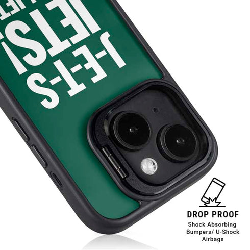 NFL New York Jets Team Motto iPhone 15 Kickstand Case