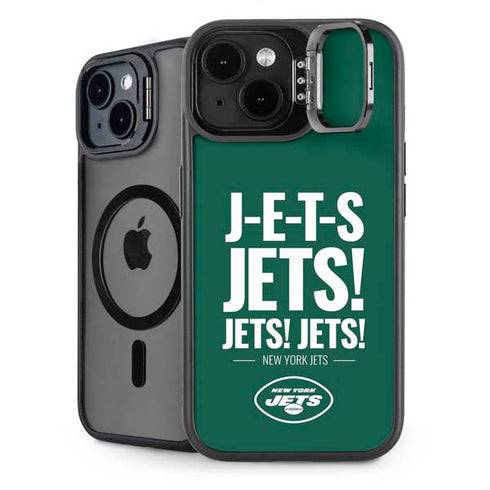 NFL New York Jets Team Motto iPhone 15 Plus Kickstand Case