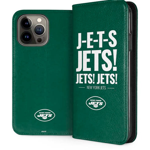 NFL New York Jets Team Motto iPhone 15 Pro Max Folio Case