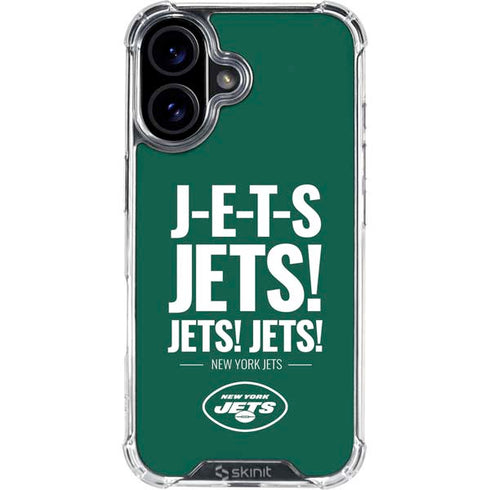 NFL New York Jets Team Motto iPhone 16 Clear Case