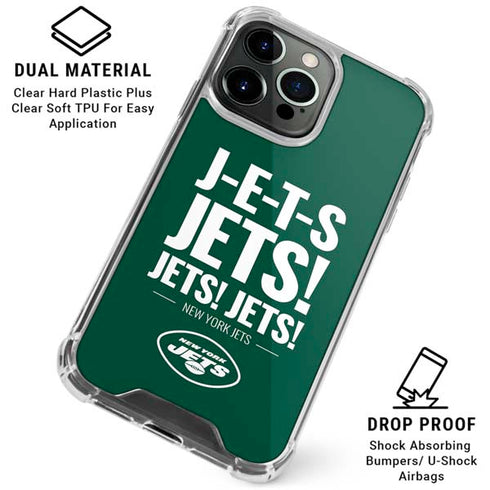 NFL New York Jets Team Motto iPhone 16 Pro Max Clear Case