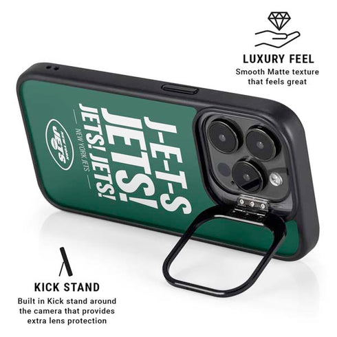 NFL New York Jets Team Motto iPhone 16 Pro Max Kickstand Case