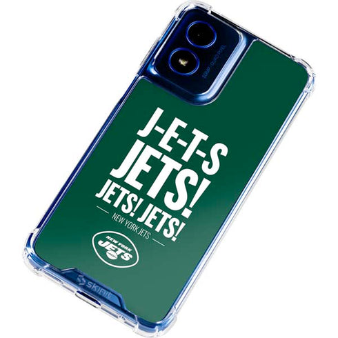 NFL New York Jets Team Motto Moto G 5G (2024) Clear Case