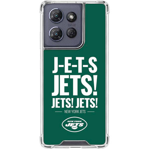 NFL New York Jets Team Motto Moto G Play 5G (2025) Clear Case