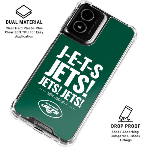 NFL New York Jets Team Motto Moto G Power 5G (2024) Clear Case