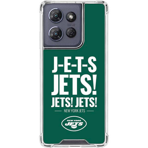 NFL New York Jets Team Motto Moto G Power 5G (2025) Clear Case
