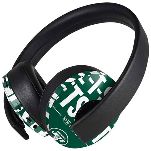 NFL New York Jets Team Motto PlayStation 4 Gold Wireless Headset Skin