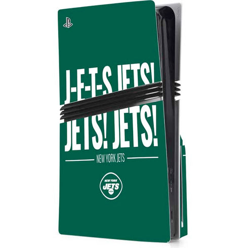NFL New York Jets Team Motto PS5 Pro Disk Console Skin
