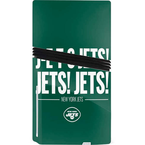 NFL New York Jets Team Motto PS5 Pro Disk Console Skin