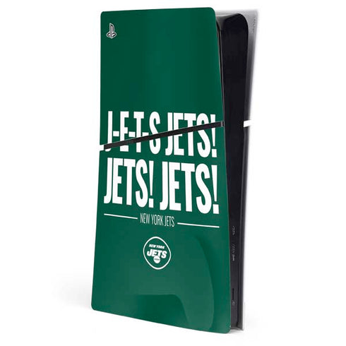 NFL New York Jets Team Motto PS5 Slim Digital Edition Console Skin