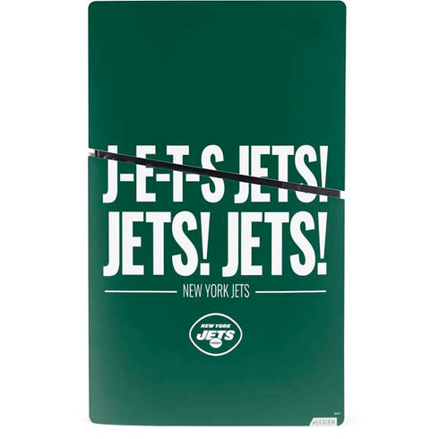 NFL New York Jets Team Motto PS5 Slim Digital Edition Console Skin