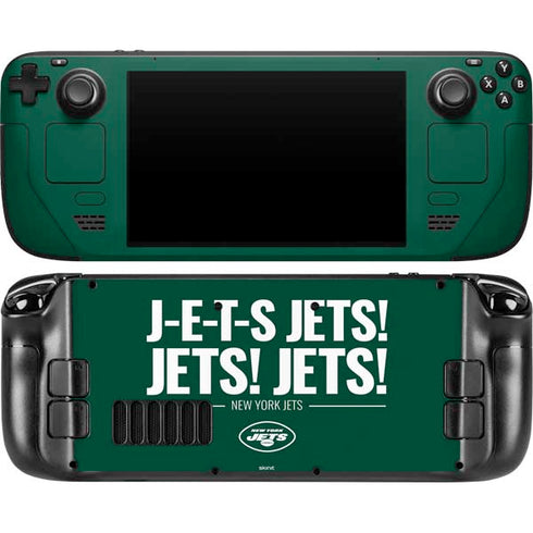NFL New York Jets Team Motto Steam Deck Handheld Gaming Computer OLED Skin