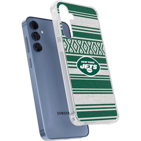 NFL New York Jets Trailblazer Galaxy A35 5G Clear Case