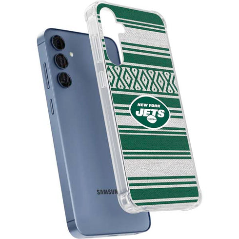 NFL New York Jets Trailblazer Galaxy A55 5G Clear Case