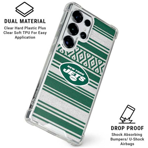 NFL New York Jets Trailblazer Galaxy S25 Ultra Clear Case