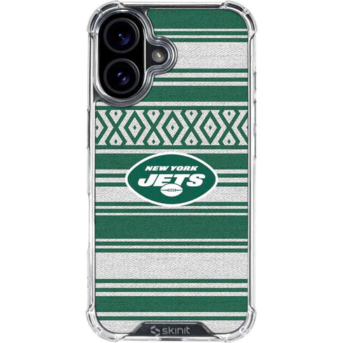 NFL New York Jets Trailblazer iPhone 16 Clear Case