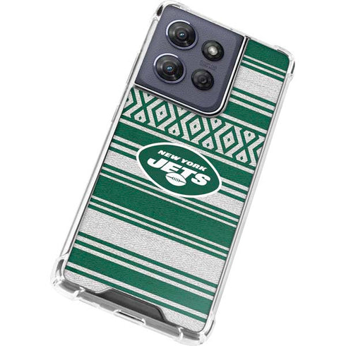 NFL New York Jets Trailblazer Moto G 5G (2025) Clear Case