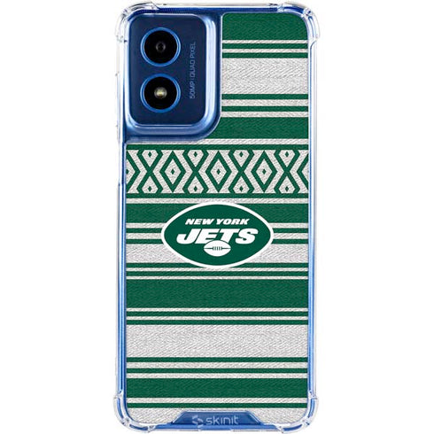 NFL New York Jets Trailblazer Moto G 5G (2024) Clear Case