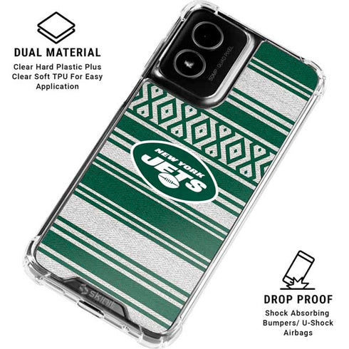 NFL New York Jets Trailblazer Moto G Power 5G (2024) Clear Case