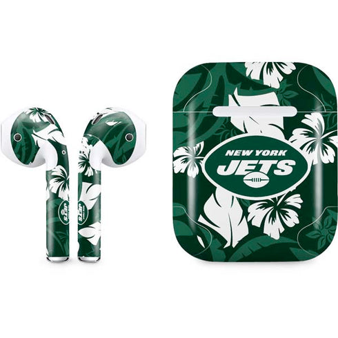 NFL New York Jets Tropical Print Apple AirPods Skin