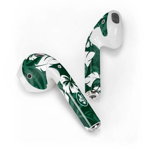 NFL New York Jets Tropical Print Apple AirPods Skin