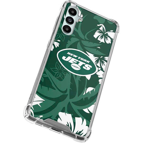 NFL New York Jets Tropical Print Gabb Phone 4 Clear Case