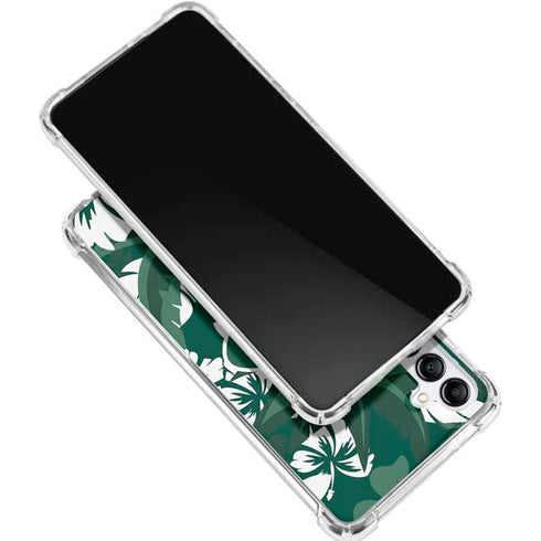 NFL New York Jets Tropical Print Gabb Phone 4 Clear Case