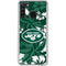 NFL New York Jets Tropical Print Galaxy A21 Clear Case