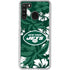 NFL New York Jets Tropical Print Galaxy A21 Clear Case