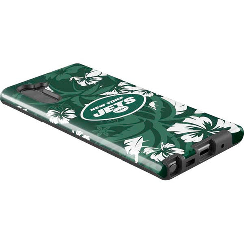 NFL New York Jets Tropical Print Galaxy Note 10 Pro Case