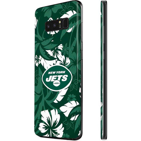 NFL New York Jets Tropical Print Galaxy Note 8 Skin