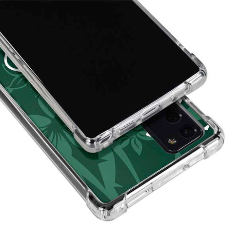 NFL New York Jets Tropical Print Galaxy Note20 5G Clear Case