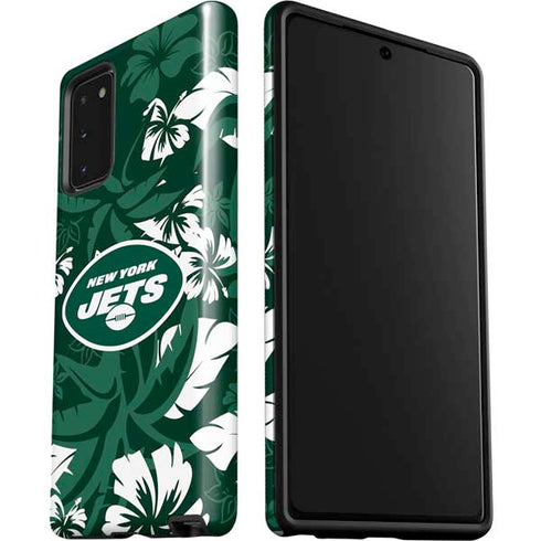 NFL New York Jets Tropical Print Galaxy Note20 5G Pro Case