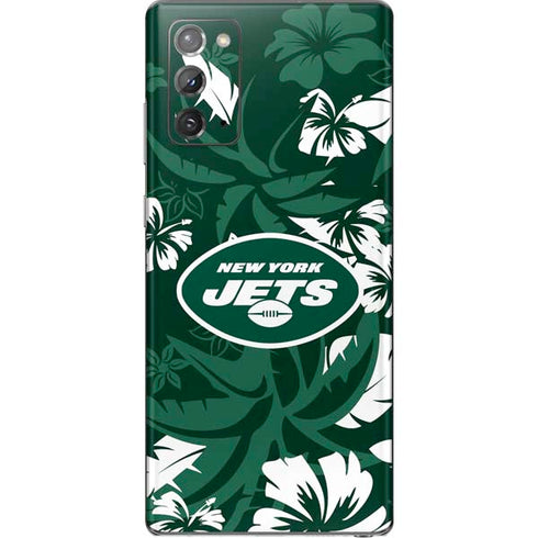 NFL New York Jets Tropical Print Galaxy Note20 5G Skin