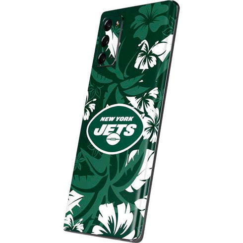 NFL New York Jets Tropical Print Galaxy Note20 5G Skin