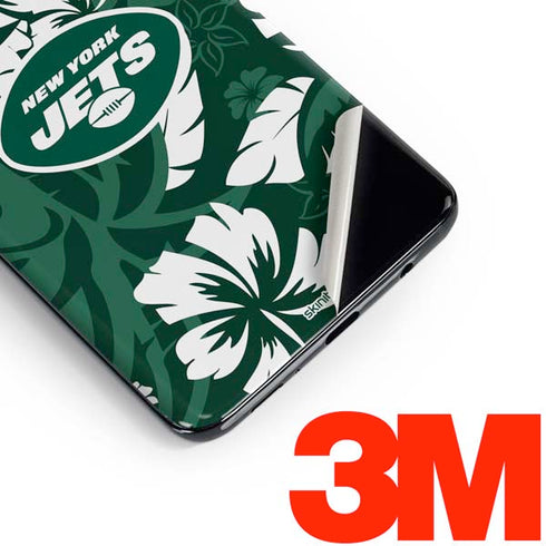 NFL New York Jets Tropical Print Galaxy S10 Plus Skin