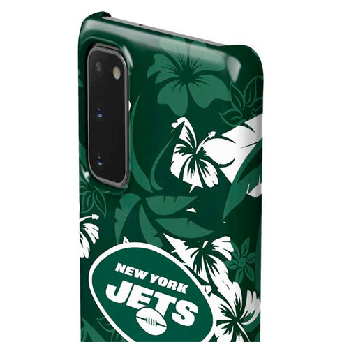 NFL New York Jets Tropical Print Galaxy S20 Lite Case