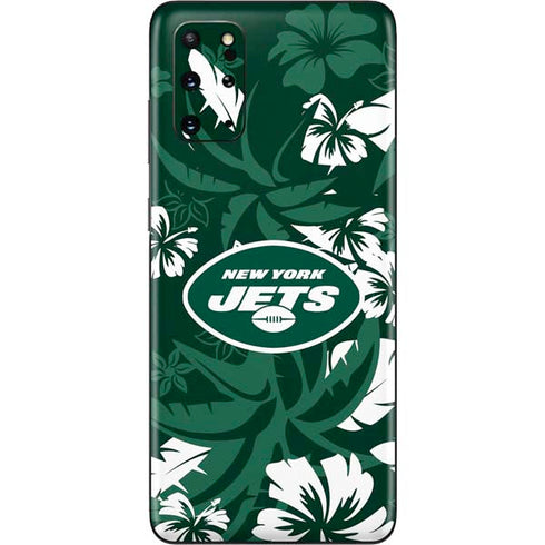 NFL New York Jets Tropical Print Galaxy S20 Plus Skin