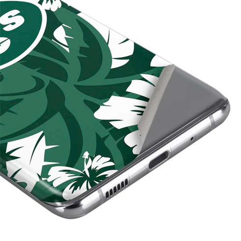 NFL New York Jets Tropical Print Galaxy S20 Plus Skin
