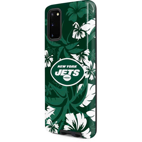 NFL New York Jets Tropical Print Galaxy S20 Pro Case