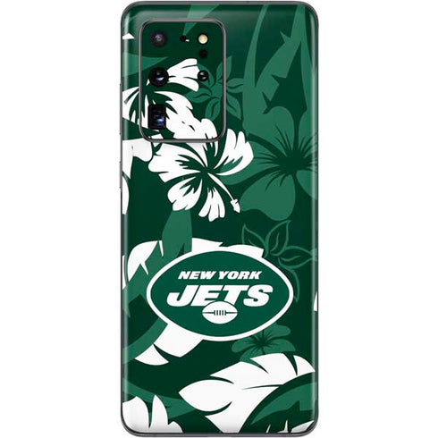 NFL New York Jets Tropical Print Galaxy S20 Ultra 5G Skin